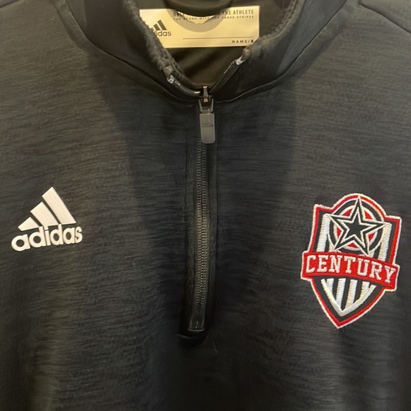 Like New Adidas Team Issue 1/4 Zip Climalite /Century Soccer Logo Size Medium - Picture 10 of 10